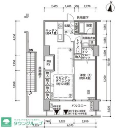 東雲キャナルコートＣＯＤＡＮ１７号棟の物件間取画像